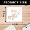 12 PCS Rose Flower Stencils 7.8 X 7.8 Inch Reusable