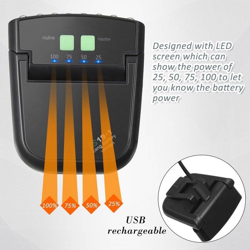 Mudder 2 Pieces LED Clip on Cap Lights USB Rechargeable
