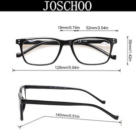 JOSCHOO 5 Pack Reading Glasses Men Women Spring Hinges Comfortable Glasses for Reading (5 Mix 1 Gray Lens, 1.75)