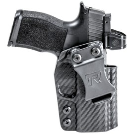 Rounded IWB Holster Fits: Canik TP9 Elite SC Holster - RH - Carbon Fiber Black Kydex - Concealment Express - American Made