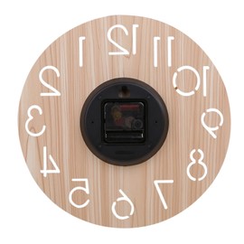 mk-050 Wall Clock, Stylish, Non-radio Wave, Scandinavian Style, Wooden, Cute, Quiet, Continuous Second Hand, Wood