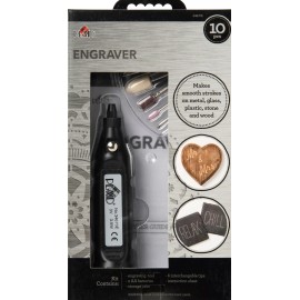 Plaid ENGRAVER TOOL KIT Makes Smooth Strokes on METAL GLASS PLASTIC STONE WOOD
