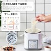 TLOG Mini Rice Cooker 2.5 Cups Uncooked, Healthy Ceramic Coating