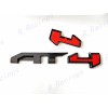 GMC 1PC Gloss Black Red Rear Tailgate AT4 OVERLAY Emblems