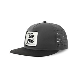 Forge Bros One Piece Streetwear Adult Hat with Flat Visor Embroidered Patch Graphite Grey