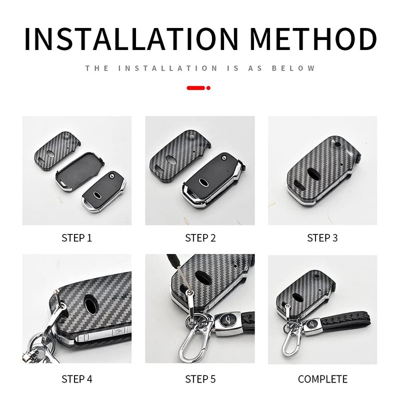 ontto Key Fob Cover for Kia Flip Remote Stylish Key