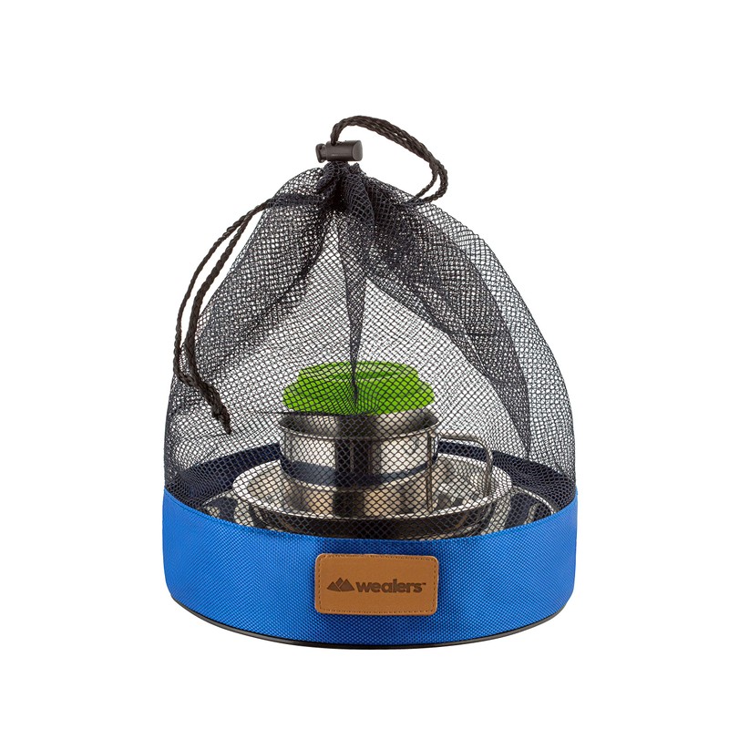 Stainless steel tableware mass kit (Green)