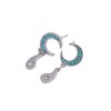 AREUM Pierced Earrings, For Both Ears, CZ Diamond, Moon, Moon,