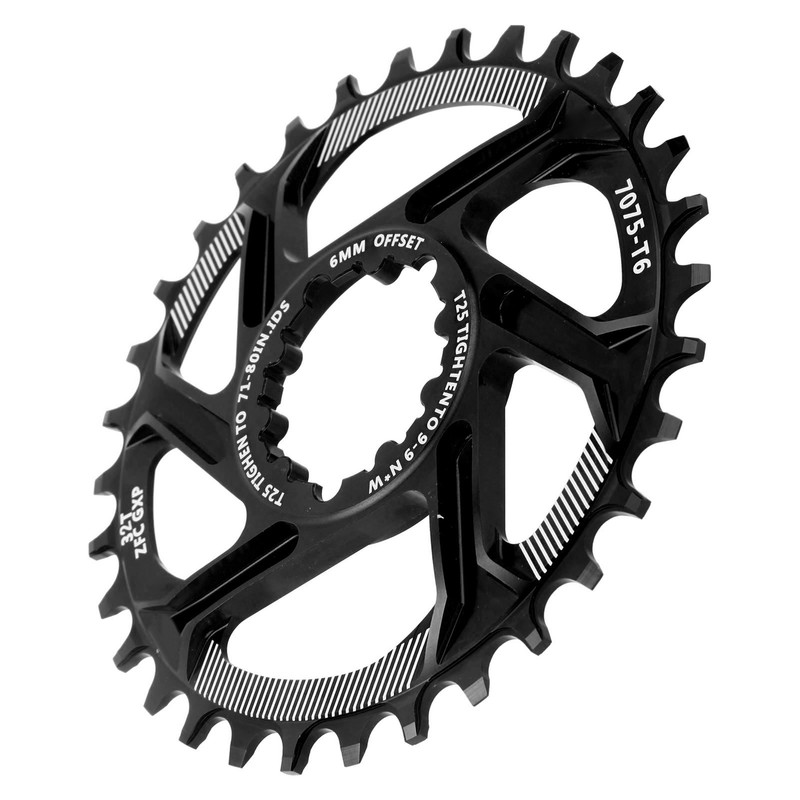 Bike 32T Single Speed Chainring 6mm Offset Direct Mount Narrow