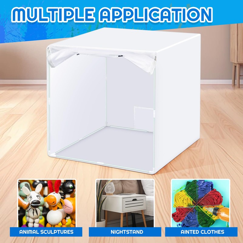 Threehoney Spray Paint Booth Kit Portable Airbrush Booth Spray Paint