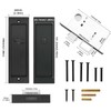 Modern Pocket Door Hardware - Privacy Lock with Finger Flush