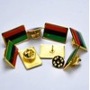 12/25/50 pieces small rectangle African American flag lapel pin for