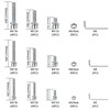 M3 M4 M5 Cylinder Screws with Washers, 270 Hex Screws