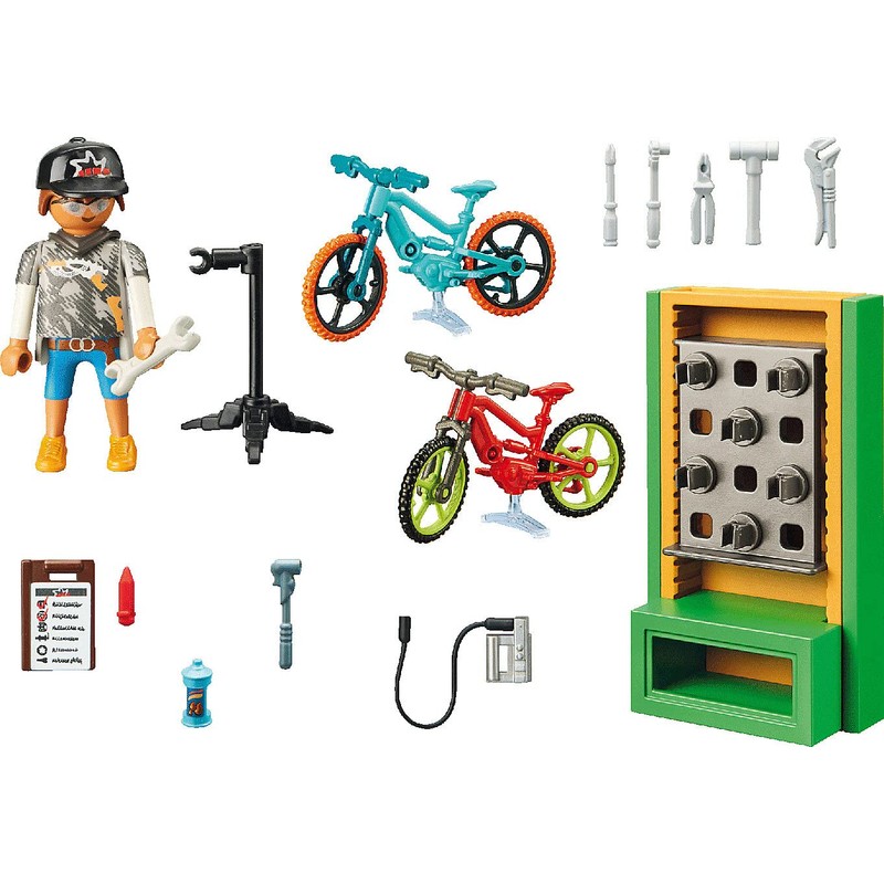 PLAYMOBIL City Life 70674 Gift Set 'E-Bike Workshop', from 4