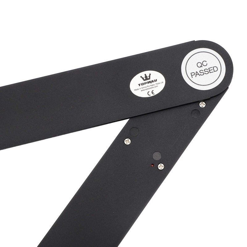 TOPWAY Digital Angle Finder 12 Inch 300mm, Carbon Fibre 0-360°