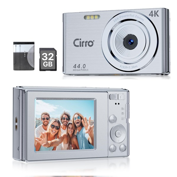 4K Digital Camera Vlogging Camera 44MP UHD 16X Digital Zoom