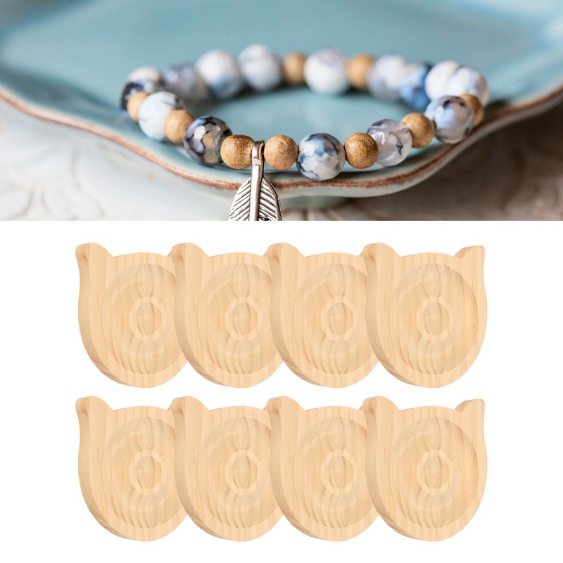 8pcs Bead Bracelet Display Tray Multipurpose Stylish Elegant Cat Shape