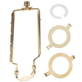 DOITOOL Detachable Lamp Harp Lamp Shade Harp Holder Adjustable Lamp Harp Kit for Table and Floor Lamps Fit Both Standard Lamp Rod and E14 E26 E27 Light Base