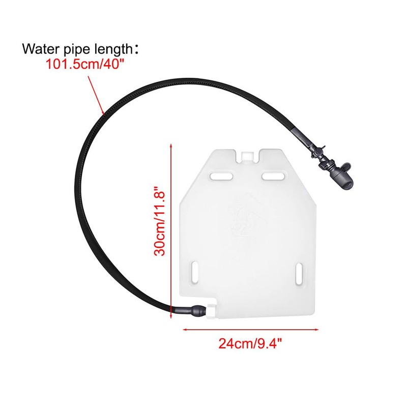 BDKMMS Portable Water Bladder, 1.5L Plastic Panel Plate Hydration Case