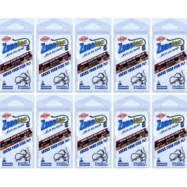 Zoneloc (10) Packs Zoneloc Wide Gap Octopus Fish Hooks Size #4 ZL720BN-4 Brand New