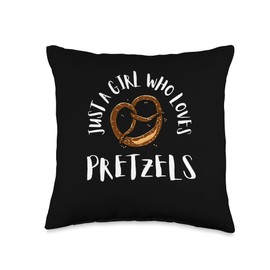 Pretzel Bakery Food Truck Food Lover Apparel Chocolate Covered Sticks and Pretzel Rods Throw Pillow, 16x16, Multicolor