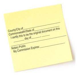 Slim Pre-Inked Original Document Stamp, Use for Any State, Slim Compact Design for Portability, You Choice of 5 Ink Colors