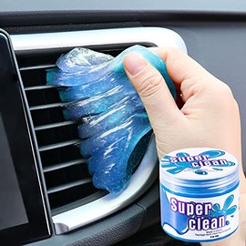 Moly Magnolia Cleaning Gel for Car, Universal Detailing Putty Gel Detail Tools Car Interior Cleaner, Removal Putty Cleaning Keyboard Cleaner for Car Vents, PC, Laptops, Cameras (Blue)