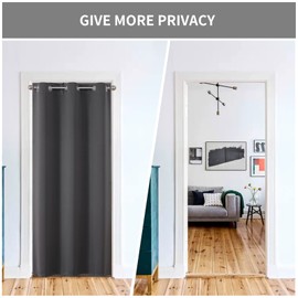 Joydeco Door Curtain Closet Door, Closet Curtain for Open Closet, Closet Curtains for Bedroom Closet Door, Door Curtains for Doorways Privacy Bedroom(40Wx78L)