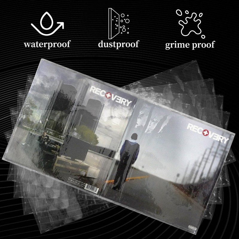 sdroceRyaM 12 Inch Gatefold Outer LP Sleeves PVC Material Vinyl