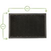 Nicola Spring Heavy Duty Door Mat - 60 x 40cm