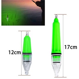 Fishing Light Fish Finders Green Underwater Super Waterproof Night Fishing Lure to Attract Bait and Fish Deep Drop Underwater 2pcs