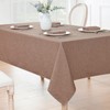 Veblandy Rectangle Tablecloth Linen Textured Waterproof & Stain Resistant Table