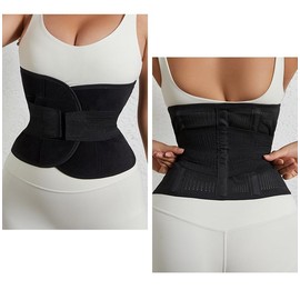 Postpartum Belly Band Support Recovery Wrap, Abdominal Binder Postpartum Essentials After Birth Brace, Body Shaper Waist Shapewear, Post Surgery Pregnancy Belt (Black, XXL)