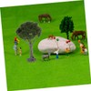 VILLFUL 2pcs Miniature Trees for Sand Table Models Durable Mini