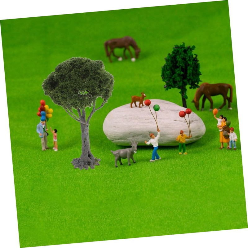 VILLFUL 2pcs Miniature Trees for Sand Table Models Durable Mini