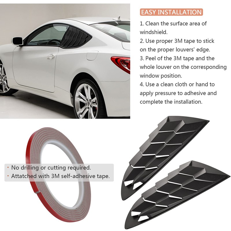 Side Window Louvers Windshield Sun Shade Cover for Hyundai Genesis
