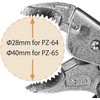Screw Removal/Extractor Pliers (Mole Grip Style, 185mm) with Unique Non-Slip