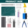 30Pcs Gundam Model Tools Kit, Hobby Basic Tool Craft Set,