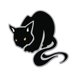 AK Wall Art Black Cat Kitty Car Vinyl Sticker - SELECT SIZE - (A) X-Small: 2"