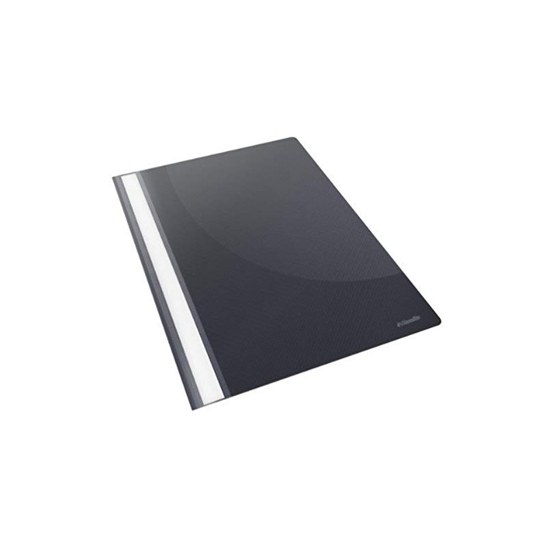 Esselte A4 Schnellhefter mit transparentem Vorderdeckel, 25 Stück schwarz