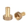 sourcing map Brass Hose Nozzle Connector 12 mm Barb G1/2