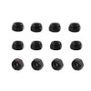 Smartsails 12 Piece Nylon Lock Non-Slip nut M10*1.5mm, Black Anti-loosening self-Locking nut