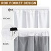 XWZO 100% Blackout Curtains 2 Panels for Bedroom, Thermal Insulated