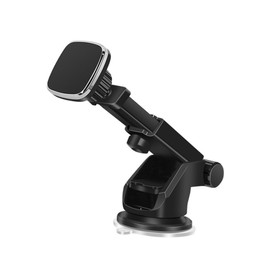 TEHAUX Magnetic Phone Holder for Windshield Telescopic Arm Car Mount with Rotation Durable Suction Cup Design for Safe Driving Compatible with All Smartphones