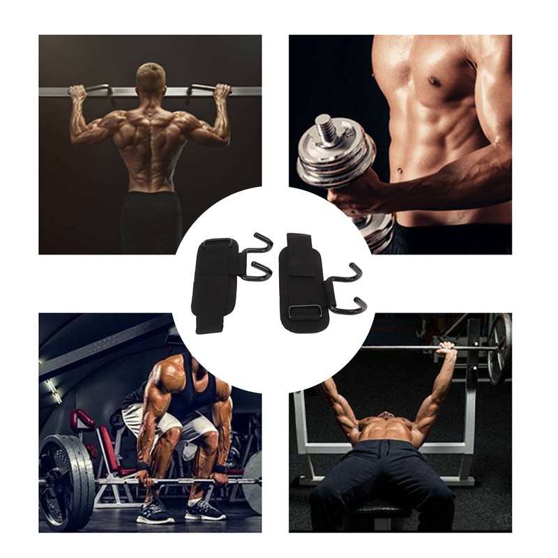 2pcs Wrist Rod Hook Straps Nylon Steel Adjustable Wrist Support