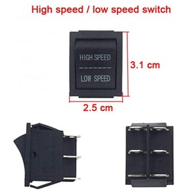 weelye 2 Pcs Kids Ride On Car High Speed Low Speed Switch Accessories, Children's Electric Powered Ride On Toys Car Replacement Parts