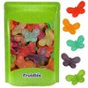 Fruidles Large Butterflies Gummi Candy 3" Inch, Assorted Fruit Flavors