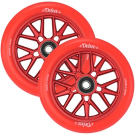 Envy Scooters 120mm Delux Wheels Pair - Red