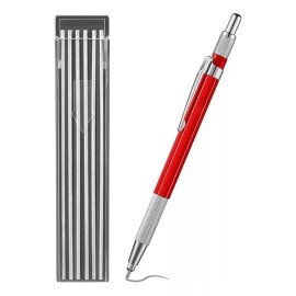 Meiso Lápiz De Soldador Con 12 Recambios, Marcador Metálico Mecáni