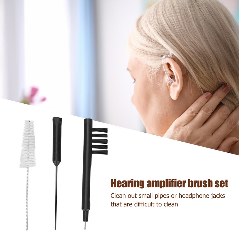 Hearing Amplifier Cleaning Brush Hearing Amplifier Cleaner Brush Kits with